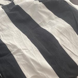 Black and white pottery barn curtains